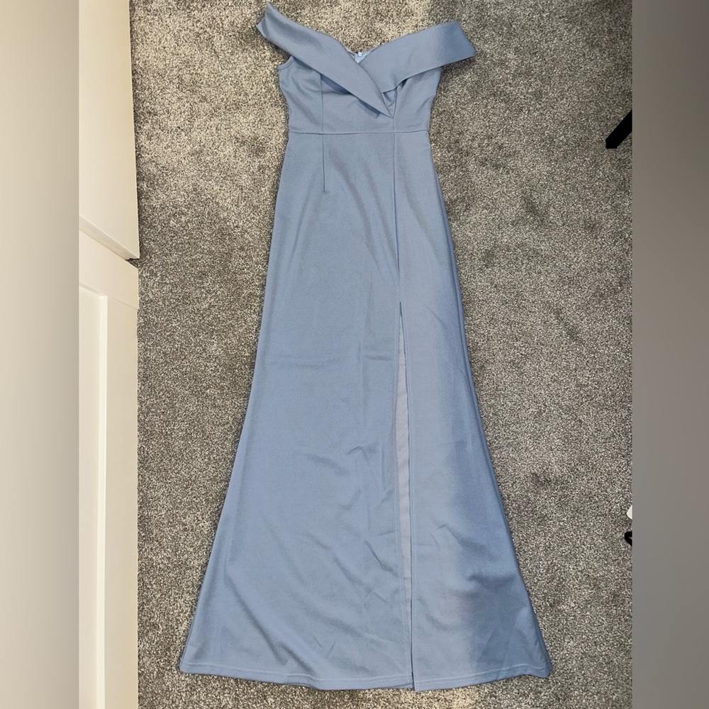 NWT Baby blue long formal event dress
